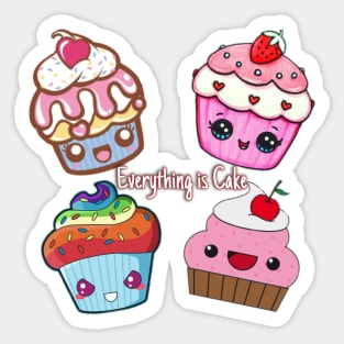 Everything is Cake Sticker